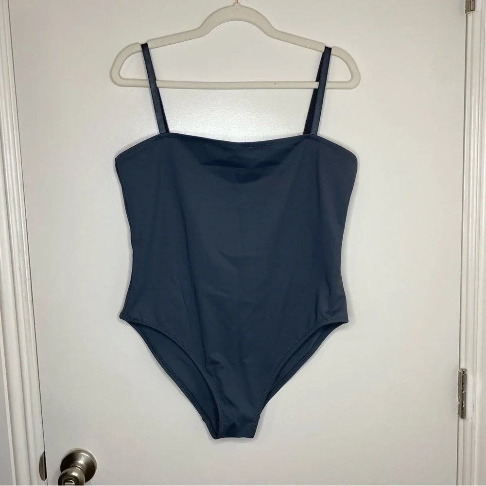 NEW!! SKIMS SHAPING SWIM CAMI ONE PIECE ~ Gunmetal